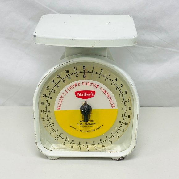 Vintage Pelouze 2LB Portion Control Kitchen Tool 1954 Nalley's Dial Model Y-32 - Picture 1 of 12